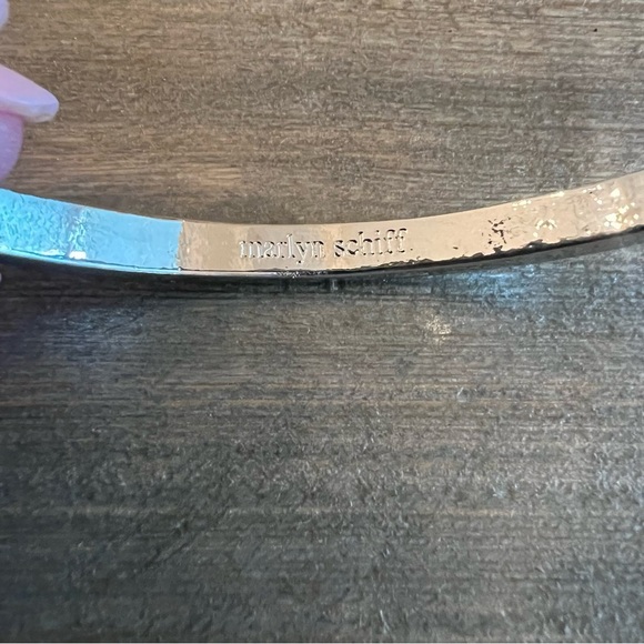 Marlyn Schiff Silver Colorful Band Brancelet NEW - Picture 2 of 3